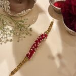 Red Crystal Rakhi cum Bracelet